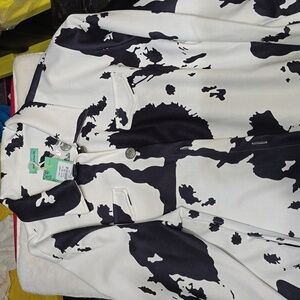 Sunshine & Rodeos Cow print jacket 2XL